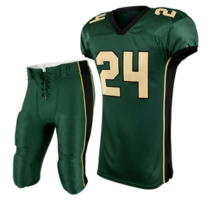 Ensemble d'uniformes de football américain pour hommes, en polyester, unisexe, adulte, manches courtes, logo personnalisé, sublimation, respirant, OEM ODM - Product Image 1