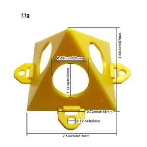 10 pièces 67*67*62.7mm Support <span class=keywords><strong>de</strong></span> peinture à quatre côtés en plastique, Patins <span class=keywords><strong>de</strong></span> peinture pour pulvérisation, Support <span class=keywords><strong>de</strong></span> peinture pour accessoires <span class=keywords><strong>de</strong></span> menuisier et peintre - Product Image 2