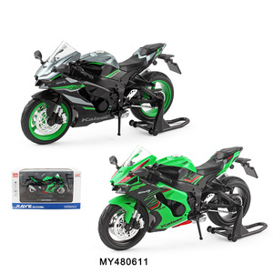 Motocicleta de Juguete a Escala 1:12, Modelo de Motocicleta con Luces y Sonido, Colección de Regalo, Simulación de Motocicleta de Policía de Aleación de Metal - Product Image 4