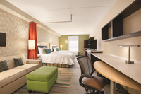 Meuble mural de chambre d'hôtel sur mesure Home2 Suites Working Wall King, suite à une chambre GR 315, fabricant d'armoires murales pour chambres d'hôtel