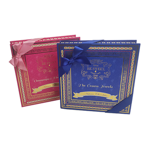 Sang Trọng Sô Cô La Bao Bì Hộp Tùy Chỉnh In Ưa Thích Ren Các Tông Giấy Hộp Quà Tặng Với Bow Cho Món Quà Giáng Sinh - Product Image 2