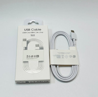 Cable USB-C a USB-C 3A para Cargador Samsung, Cable de Carga USB C para Samsung S26 S25 S24 S23 S22, Cable de Carga Tipo C