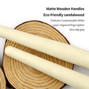 Ensemble de 12 pinceaux de maquillage professionnels de haute qualité, synthétiques, vegan, personnalisés, jaunes Morph - Product Image 5