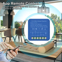 Zigbee Tuya relai modul sakelar Mini pintar aplikasi 1Gang pengendali jarak jauh suara bekerja dengan Alexa Google Home