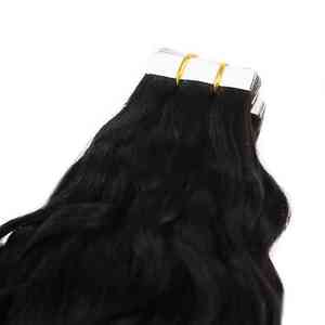 Extensiones de Cabello Humano Virgen Brasileño con Ondas Naturales, Color Natural, sin Costuras, para Uso en Salón - Product Image 3
