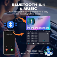 Système de navigation GPS autoradio stéréo Android 9/10 pouces pour voiture avec écran tactile rétractable automatique, électronique automobile portable