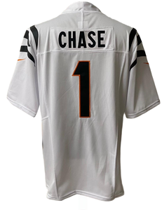 Jersey Sepak Bola Amerika Jahitan Grosir TOP Pria Hitam Seragam Tim Cincinnati 9 Joe Burrow 1 Chase 85 Higgins - Product Image 3