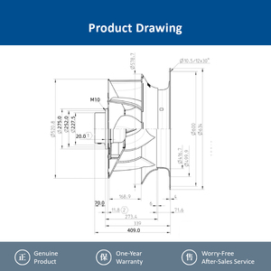 ชุดกรองพัดลม Ziehl-abegg RH56V-ZIK.GL.VR 193847 FFU พร้อมแผ่นกรอง HEPA ประสิทธิภาพสูง สำหรับระบบ HVAC ประหยัดพลังงาน พร้อมพัดลมแบบเสียบปลั๊ก EC สำหรับห้องคลีนรูม - Product Image 5