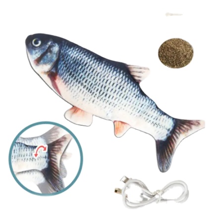 Игрушки для кошек, мягкая ваггирующая рыба, игрушка для кошек, рыба с электрической зарядкой, имитация рыбы, кошачьей мяты, игрушки для жевания домашних животных