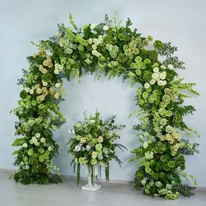 Marco de vegetación natural curvada para decoración de bodas botánicas, fiestas en jardines y eventos naturales - Product Image 3