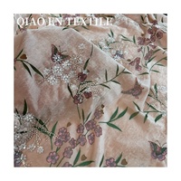 Robe en tissu velours rayonne/nylon robuste sac de costume de danse chapeau de chaussure broderie de paillettes tridimensionnelles à la main enduit de PE
