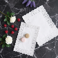 Napperons en papier multi-tailles ronds, en forme de cœur et rectangulaires de 4,5 pouces, napperons en dentelle vintage, sets de table décoratifs, 100 pièces