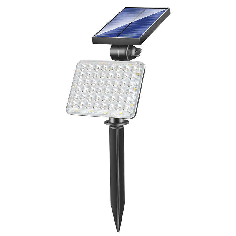Outdoor Garden Square LED Lawn Lights Warm White/Cool White/RGB Solar Landscape Spotlight IP65 Wall Mounted Ground Installation