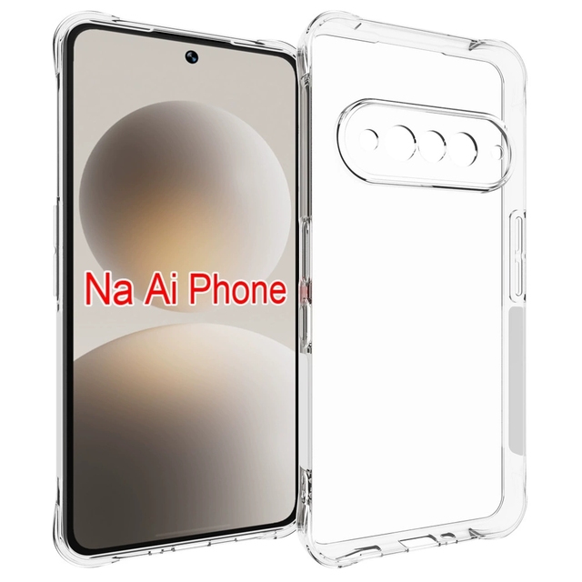 Phone case Transparent Shockproof tpu case For Natural AI Phone back cover Corners
