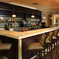 Comptoir de caisse/bar de restaurant de type Hot Pot et BBQ, design moderne, forme personnalisée