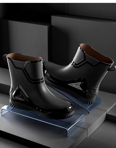 <span class=keywords><strong>Botas</strong></span> de Lluvia para Hombre, Altura Media, Parte Superior de PVC, Impermeables, Transpirables, Antideslizantes, Cálidas, con Forro de <span class=keywords><strong>Pelo</strong></span> Artificial y Suela de Goma - Product Image 6