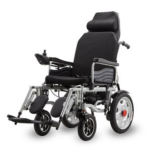 Fauteuil roulant électrique certifié CE, pliable, léger, 24V 500W, double moteur, dossier inclinable pour personnes âgées et handicapées - Product Image 1