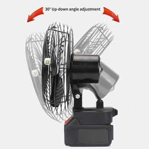 21V 8 Inch Cordless Portable Camping <b>Table</b> Fan Lithium Battery Air Cooling <b>Mini</b> Rechargeable Household Hotel Office Car Battery - Product Image 2