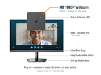 PC Todo en Uno con Pantalla IPS de 23.8 Pulgadas, Cámara HD, Recuperación Instantánea del Sistema, Gestión en la Nube, Computadora de Escritorio AIO sin Mantenimiento