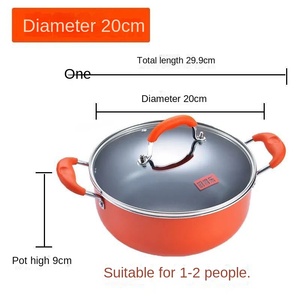 Factory Stainless Steel Nonstick Dutch Oven and Saucepot <b>Cooking</b> Pots and <b>Pans</b> Set with Glass Cover Dishwasher Safe - Product Image 5