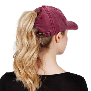 Nhà Sản Xuất Phụ Nữ Đau Khổ Rửa Thể Thao Golf Cha <span class=keywords><strong>Hat</strong></span> Ngoài Trời Bông Của Phụ Nữ Cao <span class=keywords><strong>Top</strong></span> <span class=keywords><strong>Hat</strong></span> Đuôi Ngựa Mũ Bóng Chày - Product Image 3