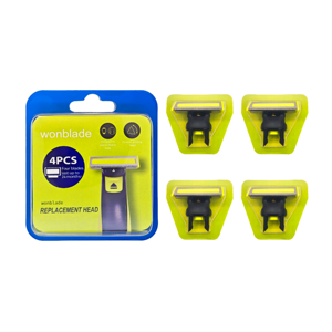 4 Cuchillas de Repuesto de Acero Inoxidable Reutilizables para Afeitadora Eléctrica Norelco, Cuchillas de Una Sola Filo Meshave Wonblade, para el Cuidado Personal Masculino - Product Image 1