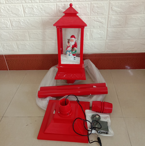 Lampadaire de Noël décoratif en bois de lanterne de <span class=keywords><strong>neige</strong></span> de musique de <span class=keywords><strong>neige</strong></span> avec la musique de <span class=keywords><strong>neige</strong></span> pour la décoration de vacances - Product Image 5