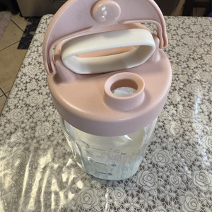 Rộng miệng Glass Mason Jar Pitcher với nắp để lưu trữ sữa mẹ và công thức trộn cho 0-12 tháng Hướng dẫn sử dụng điều khiển - Product Image 3