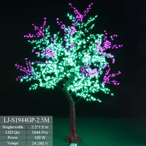 flaring outdoor decorative clove /lilac tree bush light multi-color led tree