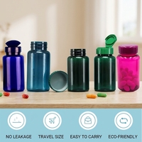 Conteneur vide en plastique de qualité alimentaire pour capsules et comprimés, bouteille de stockage en PET pour emballage industriel