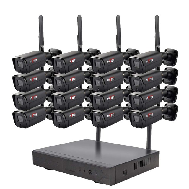 CCTV 3MP 16ch Security System 16 Cameras Wifi Ip Nvr Kit Outdoor Wireless Camera System for Home