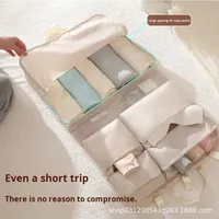Organisateur de valise 7-en-1 pour courts séjours, multifonctionnel, pliable, élégant, nouveau sac de voyage suspendu avec fermeture éclair