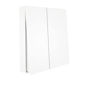 Interruptor de pared cinético inteligente LEDEAST QX302 impermeable de 2 botones con WiFi+RF433, auto-generación sin cableado para el hogar inteligente - Product Image 1
