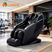 Fauteuil de massage corporel de luxe avec appui-tête en U, massage par airbag, alimentation électrique, vibration, massage des pieds, contrôle de la minuterie