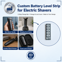 Afficheur graphique à LED personnalisé professionnel pour niveau de batterie de rasoir, module à 5 segments pour compteur de charge de rasoir électrique