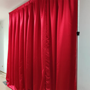Modern Solid Color Satin Curtain <b>Panel</b> Blackout Full Light Shading Pencil Pleat <b>Window</b> Treatment - Product Image 2