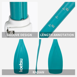 Koetsu S05ไม้พายอลูมิเนียมอัลลอยด์แบบหัวเดี่ยวและสองสีให้เลือกได้หลายสีเหมาะสำหรับการพายเรือคายัคพายเรือ - Product Image 5