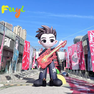 Model figur tiup kartun anak laki-laki, balon manusia berdiri keren untuk promosi - Product Image 1