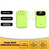 Batterie externe et station d'alimentation portable haute capacité 10000 mAh avec logo personnalisable en gros, charge rapide USB 5W/10W pour cadeaux