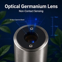 Sensor Suhu Daun Inframerah Tanpa Kontak, Transmitter Suhu Daun RS485 Modbus IP68 untuk Pemantauan Rumah Kaca