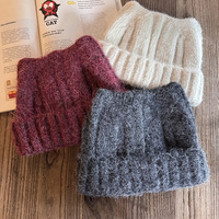 Gorro de Punto Unisex, Suave y Cálido para Invierno, Actividades al Aire Libre, Estilo Casual Y2K, Lindo Gorro de Punto con Orejas de Gato