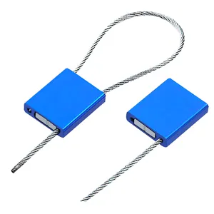 Sello de cable de alambre de aleación de aluminio tipo extraíble a prueba de manipulaciones de bloqueo automático de 1mm a 5mm