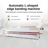Bandeuse de chants automatique de type L pour meubles de maison, armoires de cuisine, machines à bois, haute efficacité, formes multiples