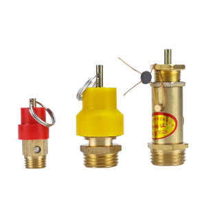 Red/Yellow Cap Pneumatic Air Compressors with <b>Safety</b> <b>Valves</b> 2/8kg/4 Inch Exhaust & Pressure Relief Air Release <b>Valves</b> - Product Image 2