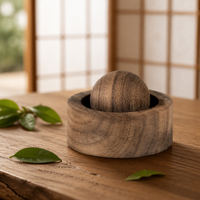 Diffuseur d'aromathérapie en noyer noir, porte-huiles essentielles, décoration en bois pour voiture et chambre