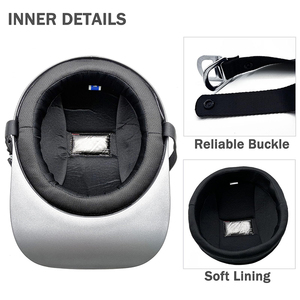 Casque de moto rétro style allemand, casque ouvert pour scooter, cyclomoteur, jet, pour adultes, hommes et femmes - Product Image 3
