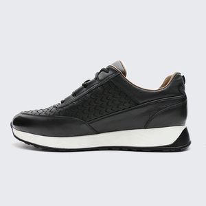 Nouvelles baskets sportives en cuir véritable, confortables, antidérapantes, respirantes, avec lacets et semelle intérieure en fourrure, baskets pour hommes printemps - Product Image 1