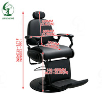 Fauteuil de barbier JINCHENG LIRONG, luxe moderne, robuste, hydraulique, pliable, réglable en hauteur, pivotant à 360 degrés, en acier inoxydable