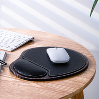 Repose-poignets pour clavier d'ordinateur de jeu en cuir au design moderne avec tapis de souris et logo personnalisé imprimé