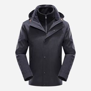 Veste coupe-vent imperméable 3-en-1 personnalisée avec capuche, poignets ajustables et fermeture éclair – Collection 2025 – Vente en gros - Product Image 2